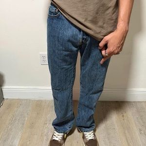 Vintage Levi’s 501 Straight Leg Dark Wash Mens Jeans 30 x 29